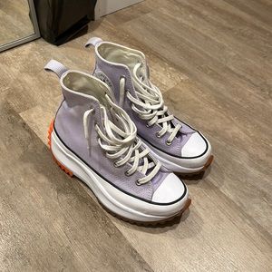 Converse run stars purple /orange